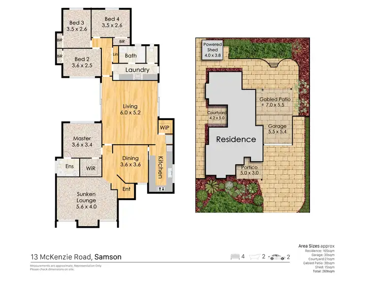 Floorplan of Homely house listing, 13 McKenzie Road, Samson WA 6163