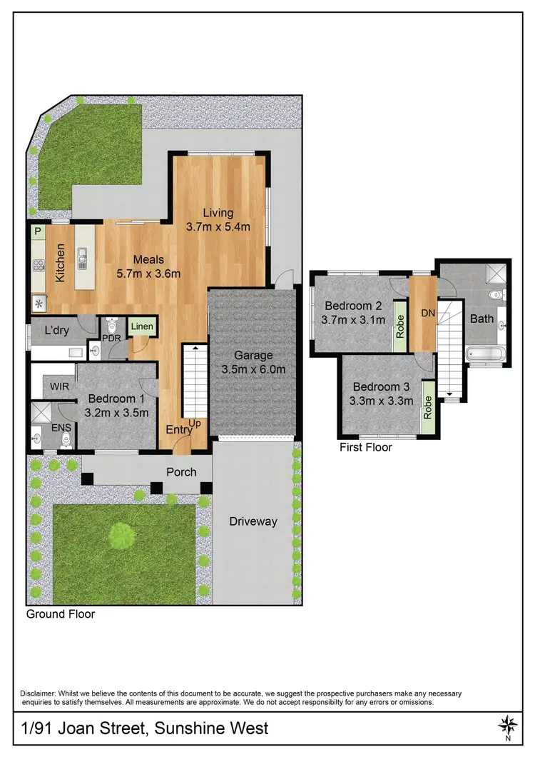 Floorplan of Homely house listing, 1/91 Joan Street, Sunshine West VIC 3020