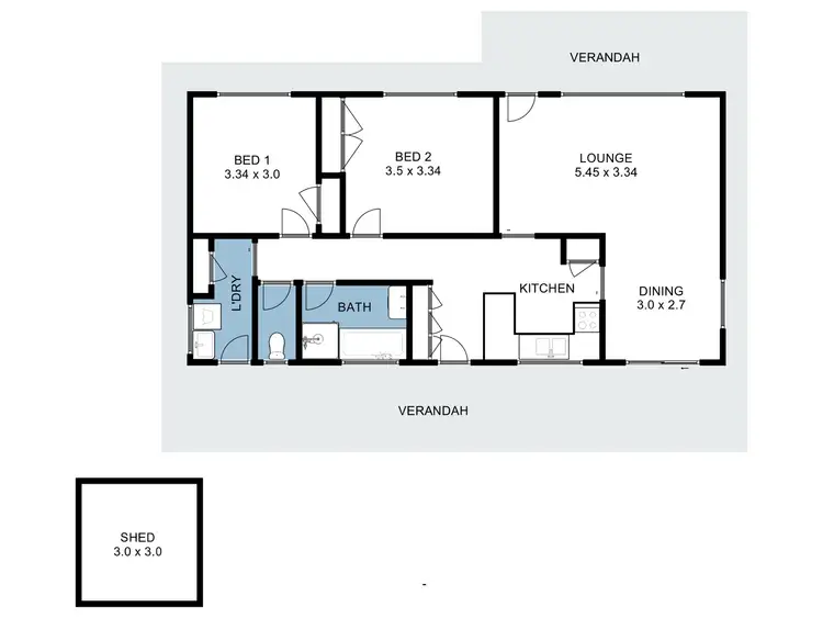 Floorplan of Homely house listing, 27 Maud Street, Benalla VIC 3672