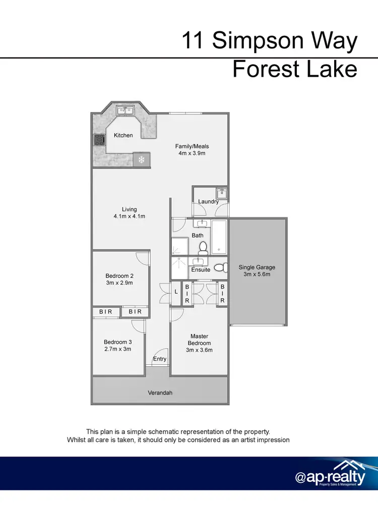 Floorplan of Homely house listing, 11 Simpson Way, Forest Lake QLD 4078