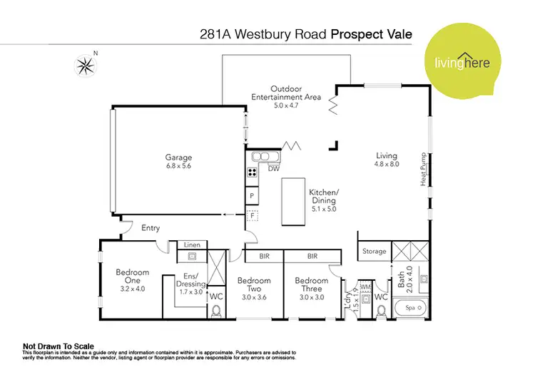 Floorplan of Homely house listing, 281a Westbury Road, Prospect Vale TAS 7250