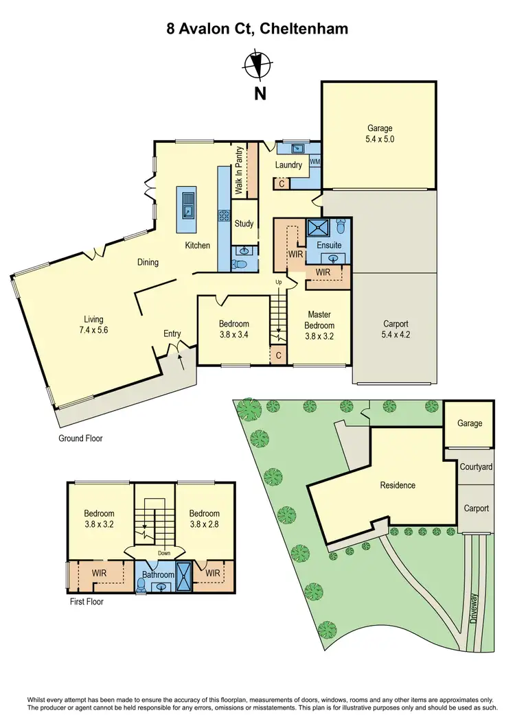 Floorplan of Homely house listing, 8 Avalon Court, Cheltenham VIC 3192