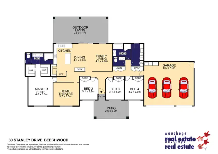 Floorplan of Homely rural property listing, 39 Stanley Drive, Beechwood NSW 2446