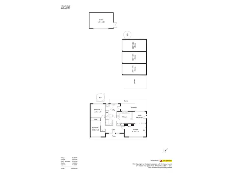 Floorplan of Homely house listing, 9 Moculta Road, Angaston SA 5353