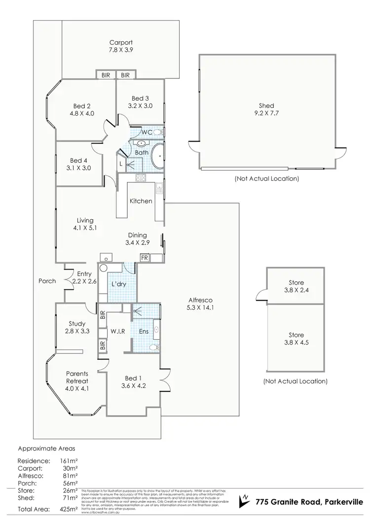 Floorplan of Homely house listing, 775 Granite Road, Parkerville WA 6081