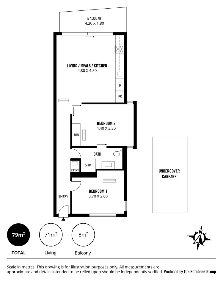 Floorplan of Homely apartment listing, 902/271-281 Gouger Street, Adelaide SA 5000