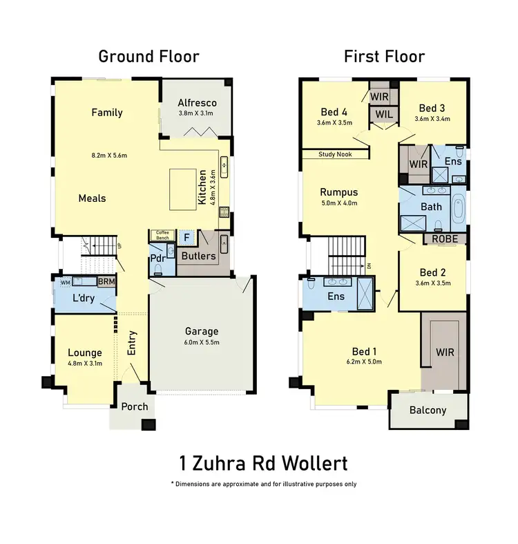 Floorplan of Homely house listing, 1 Zuhra Road, Wollert VIC 3750