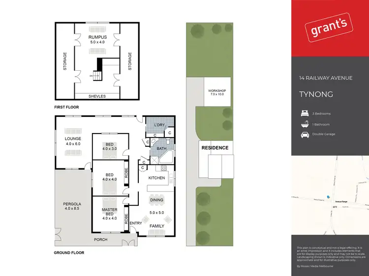 Floorplan of Homely house listing, 14 Railway Avenue, Tynong VIC 3813