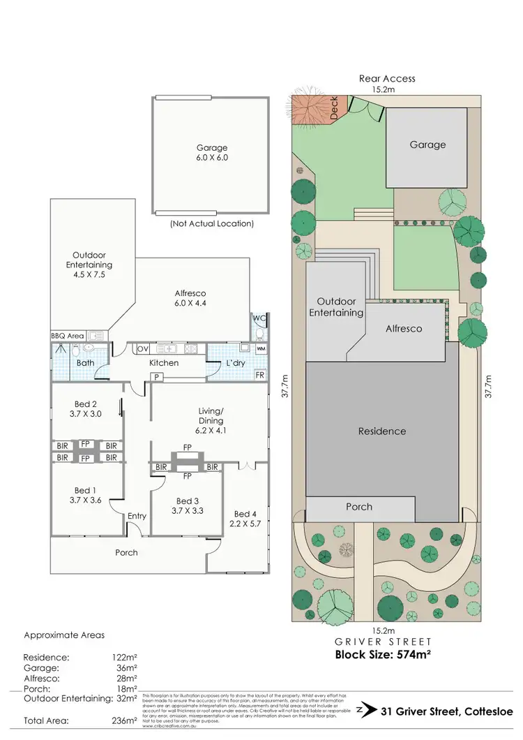 Floorplan of Homely house listing, 31 Griver Street, Cottesloe WA 6011