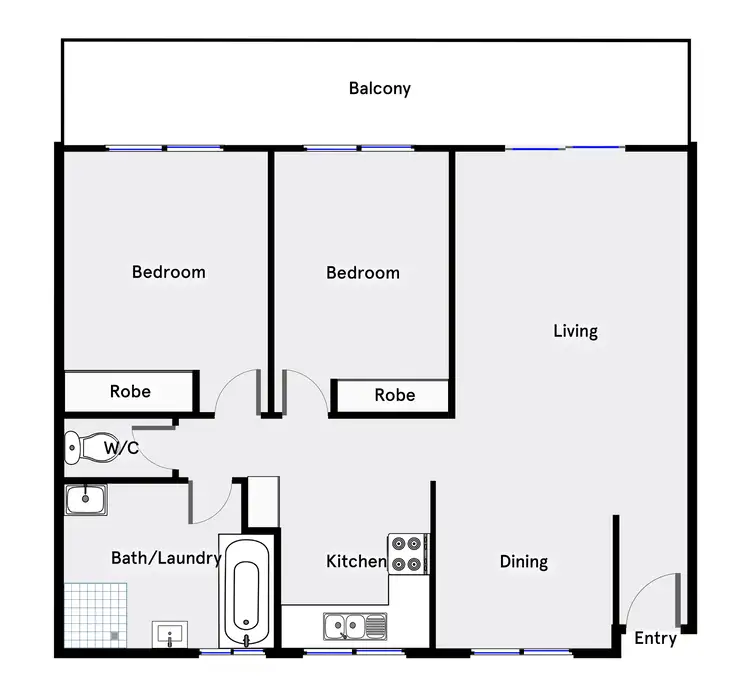 Floorplan of Homely apartment listing, 6/181 McBryde Crescent, Wanniassa ACT 2903