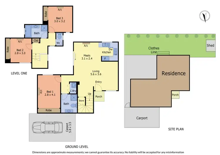 Floorplan of Homely townhouse listing, 3/54-56 Alice Street, Clayton VIC 3168