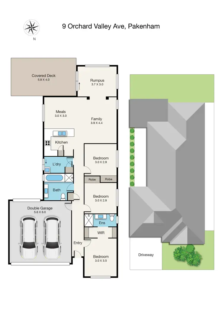 Floorplan of Homely house listing, 9 Orchard Valley Avenue, Pakenham VIC 3810