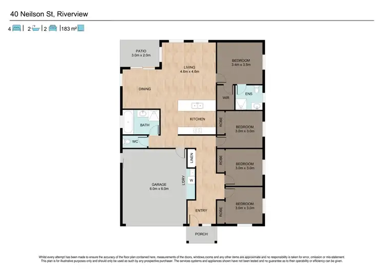 Floorplan of Homely house listing, 40 Neilson Crescent, Riverview QLD 4303