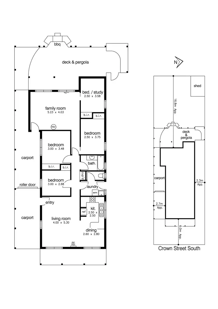 Floorplan of Homely house listing, 42 Crown Street South, Altona Meadows VIC 3028