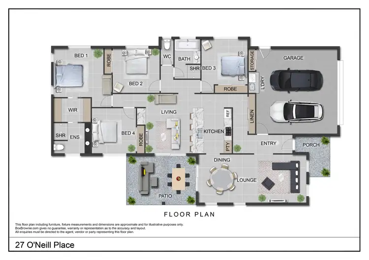 Floorplan of Homely house listing, 27 O'Neill Place, Marian QLD 4753