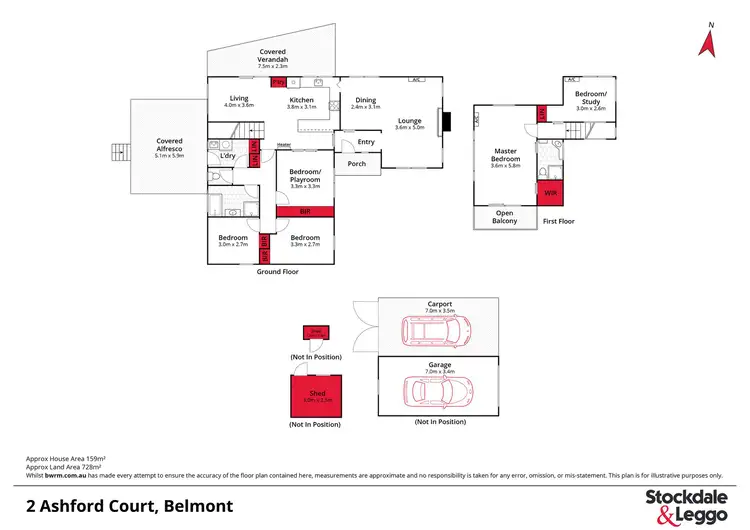 Floorplan of Homely house listing, 2 Ashford Court, Belmont VIC 3216