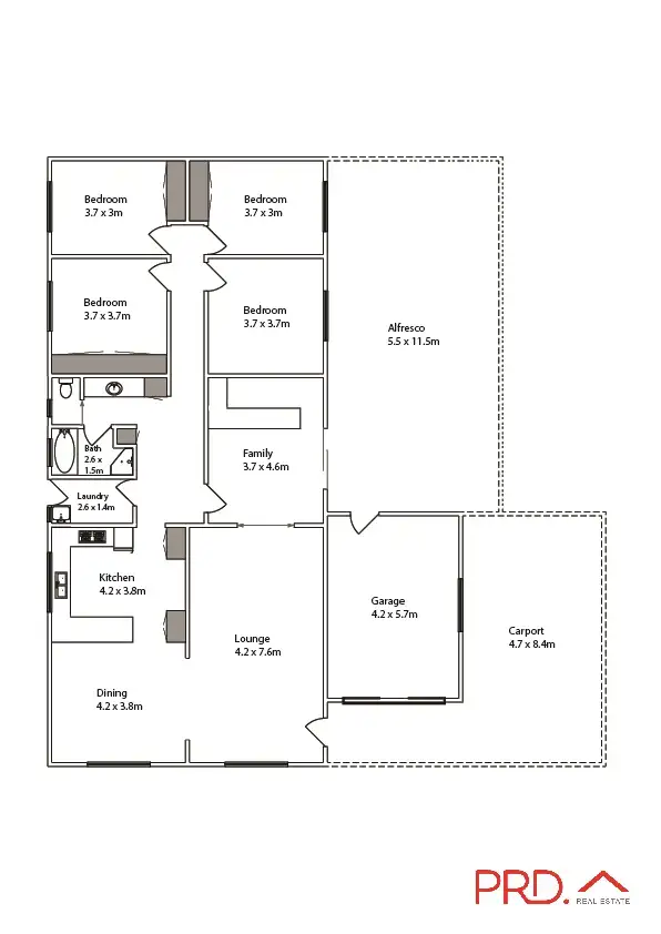 Floorplan of Homely house listing, 16 Shannon Street, Wentworth NSW 2648