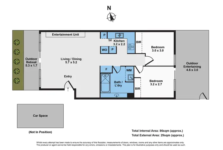 Floorplan of Homely apartment listing, 1/79 Dodds Street, Southbank VIC 3006
