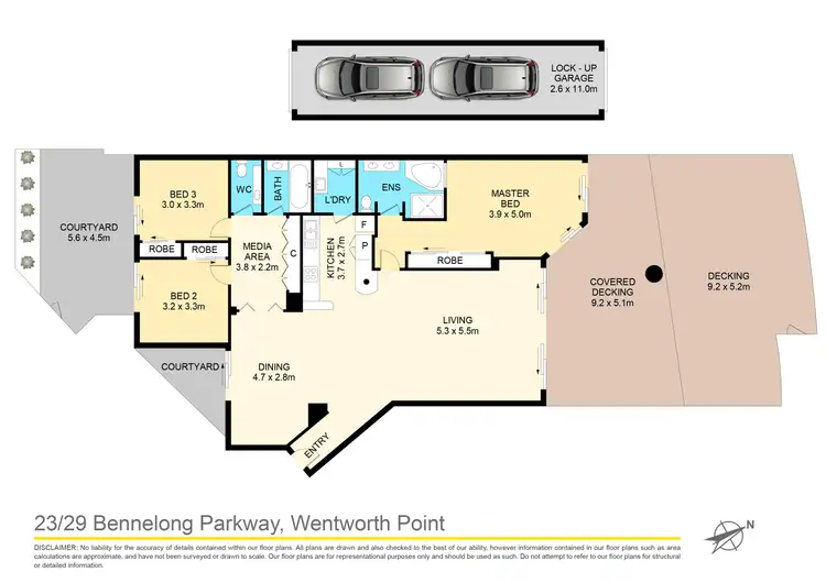 Floorplan of Homely apartment listing, 23/29 Bennelong Parkway, Wentworth Point NSW 2127
