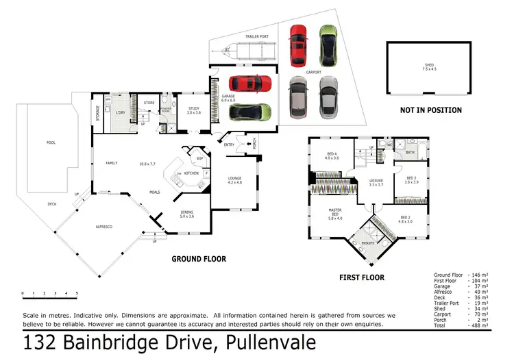 Floorplan of Homely house listing, 132 Bainbridge Drive, Pullenvale QLD 4069
