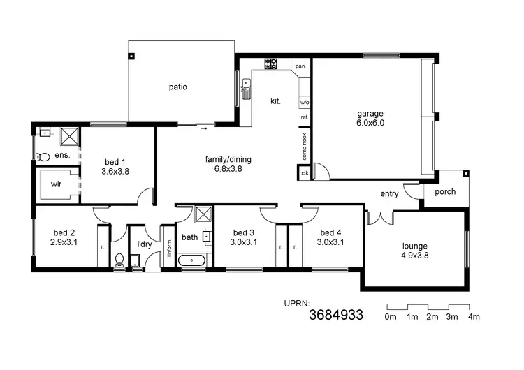Floorplan of Homely house listing, Address available on request