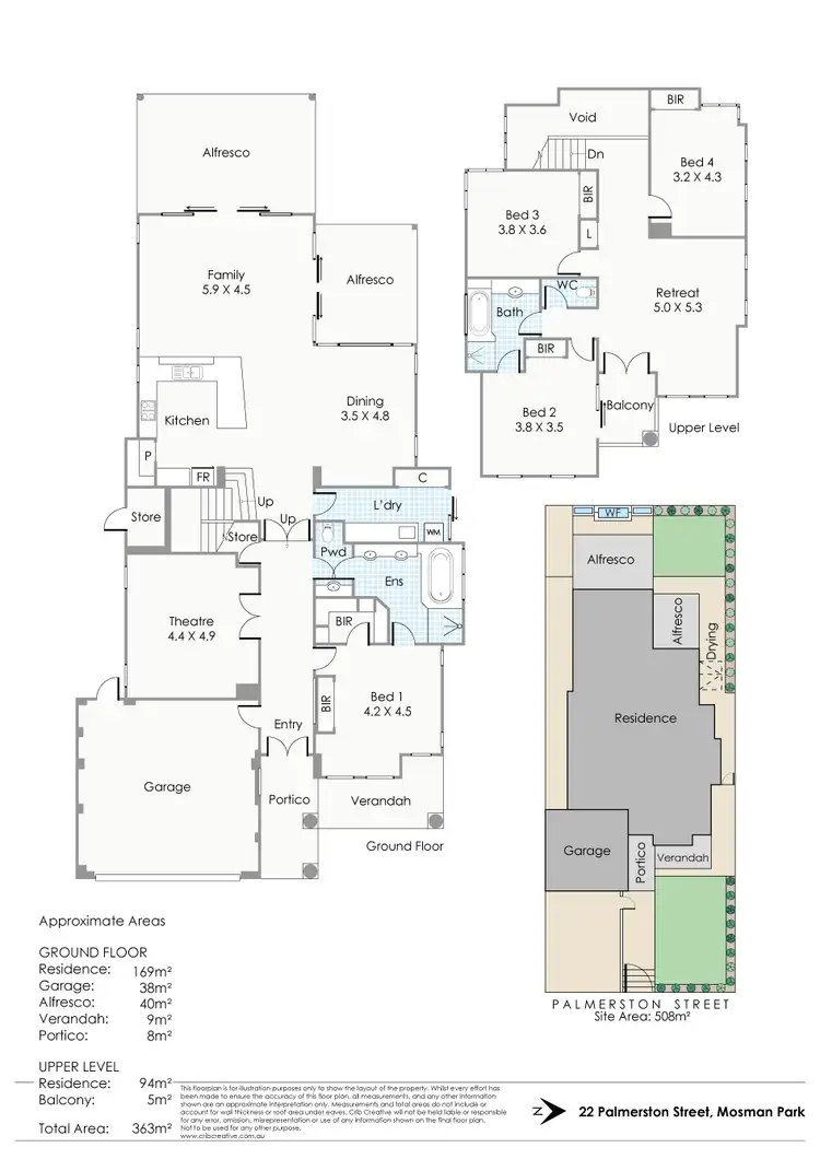 Floorplan of Homely house listing, 22 Palmerston Street, Mosman Park WA 6012