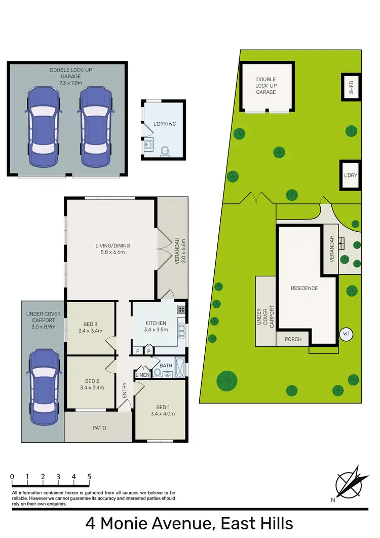 Floorplan of Homely house listing, 4 Monie Avenue, East Hills NSW 2213