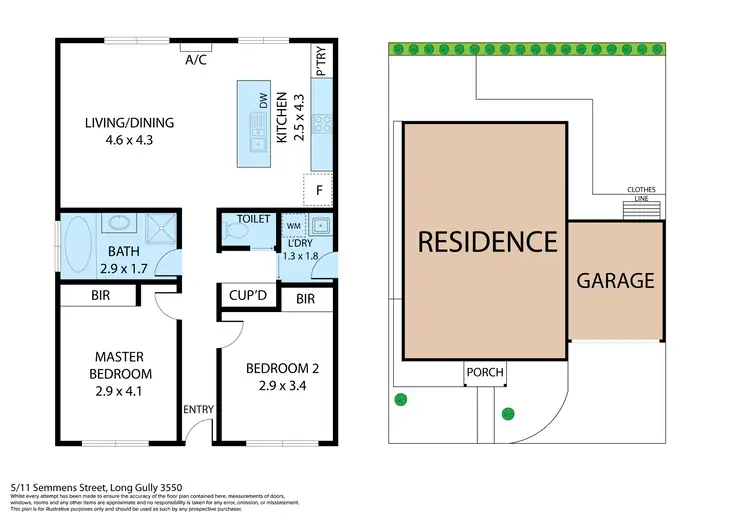 Floorplan of Homely house listing, 5/11 Semmens Street, Long Gully VIC 3550
