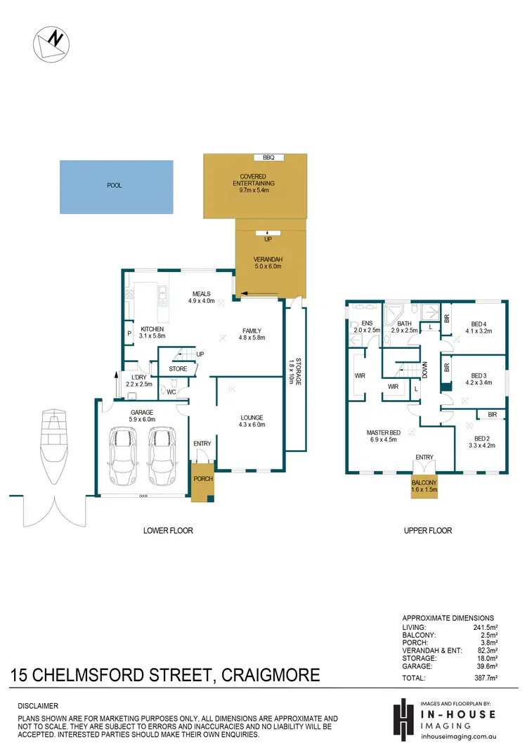 Floorplan of Homely house listing, 15 Chelmsford Street, Craigmore SA 5114