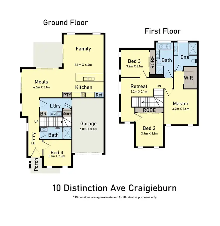 Floorplan of Homely house listing, 10 Distinction Avenue, Craigieburn VIC 3064