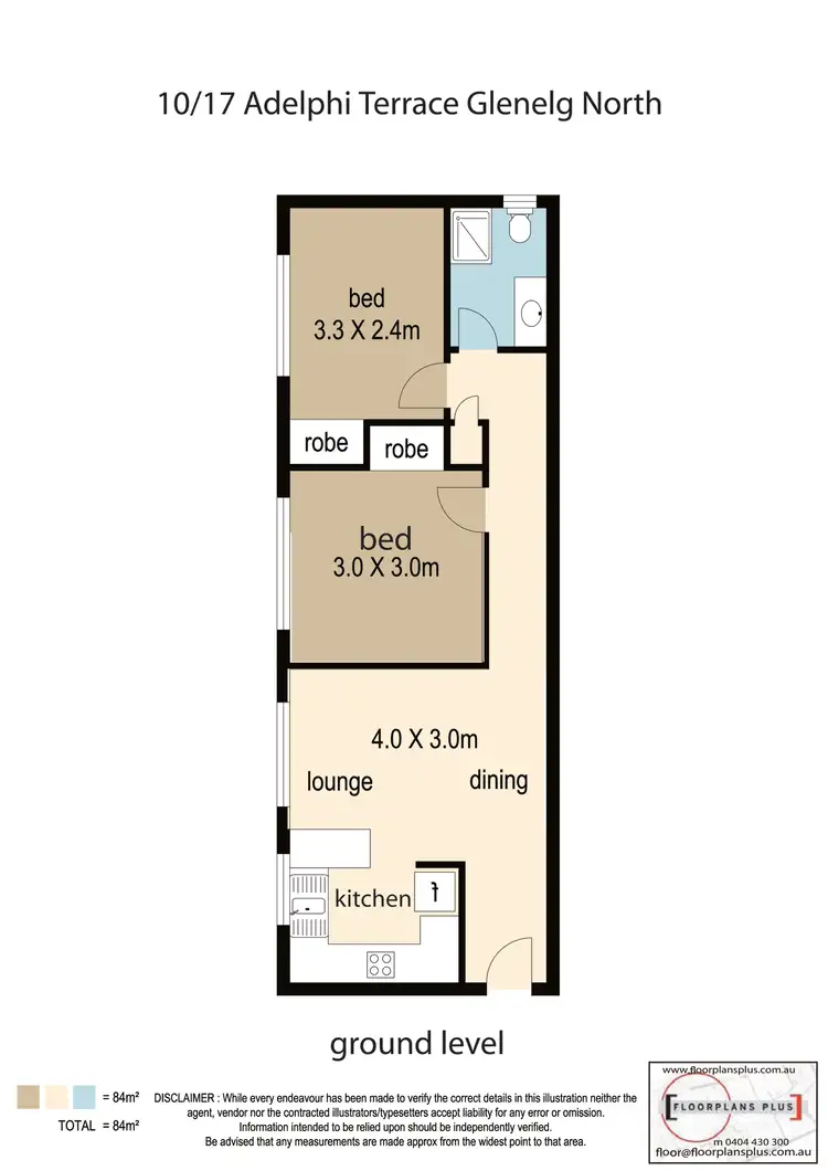 Floorplan of Homely unit listing, 10/17 Adelphi Terrace, Glenelg North SA 5045