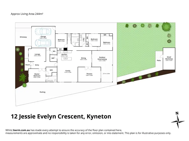 Floorplan of Homely house listing, 12 Jessie Evelyn Crescent, Kyneton VIC 3444