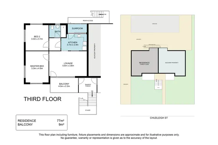 Floorplan of Homely unit listing, 5/1 Chudleigh Street, Fremantle WA 6160