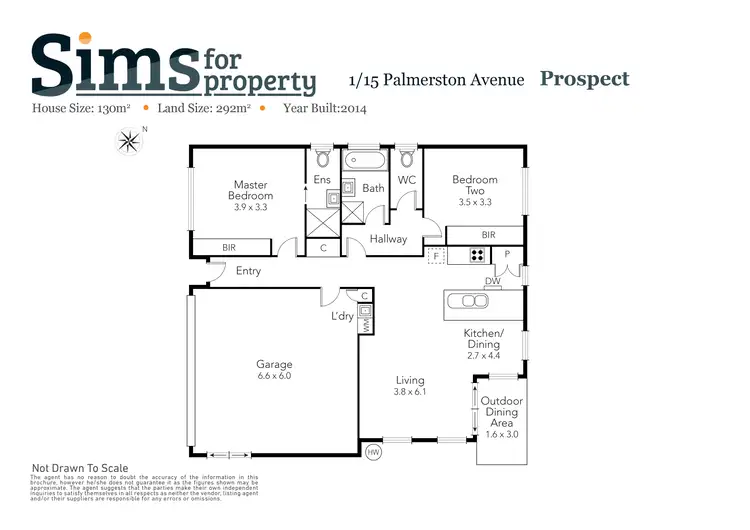 Floorplan of Homely house listing, 1/15 Palmerston Avenue, Prospect TAS 7250