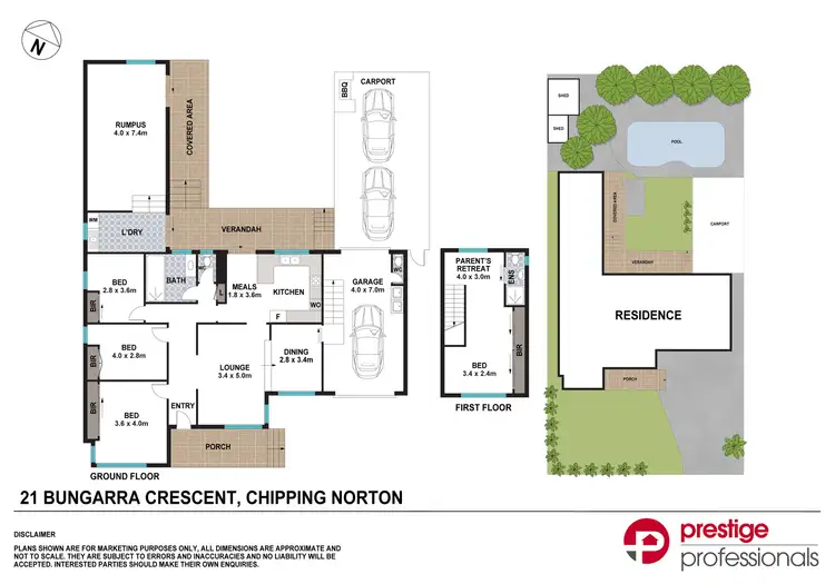 Floorplan of Homely house listing, 21 Bungarra Crescent, Chipping Norton NSW 2170