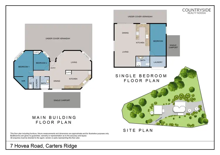 Floorplan of Homely house listing, 7 Hovea Road, Carters Ridge QLD 4563