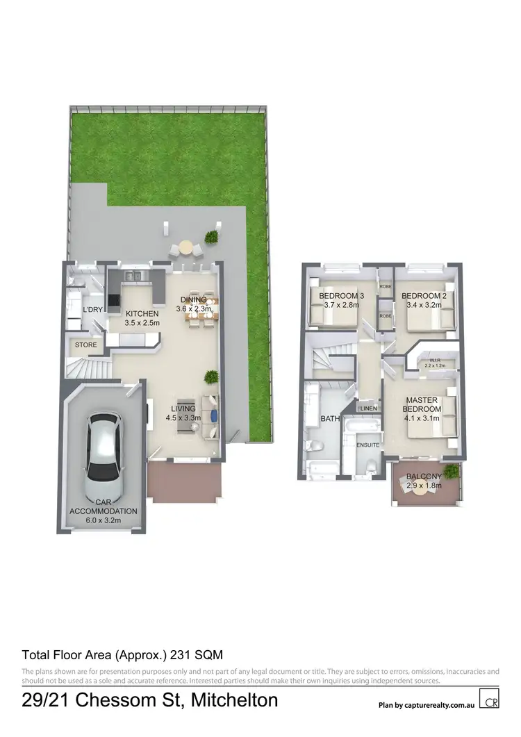 Floorplan of Homely townhouse listing, 29/21 Chessom Street, Mitchelton QLD 4053