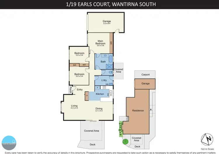 Floorplan of Homely unit listing, 1/19 Earls Court, Wantirna South VIC 3152