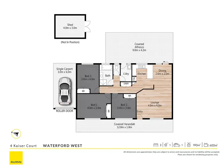 Floorplan of Homely house listing, 4 Kaiser Court, Waterford West QLD 4133