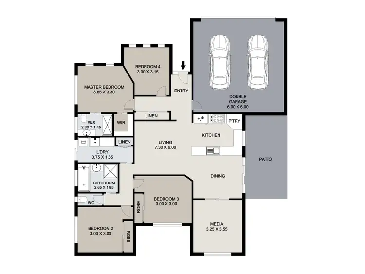 Floorplan of Homely house listing, 8 Gumnut Place, Kirkwood QLD 4680
