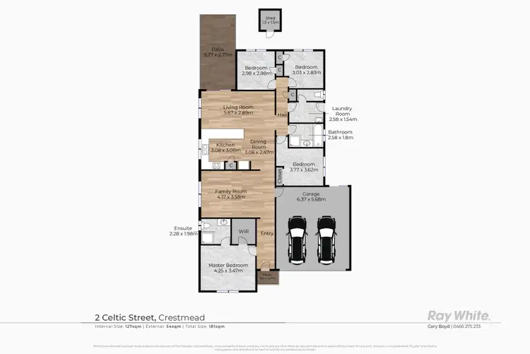Floorplan of Homely house listing, 2 Celtic Street, Crestmead QLD 4132