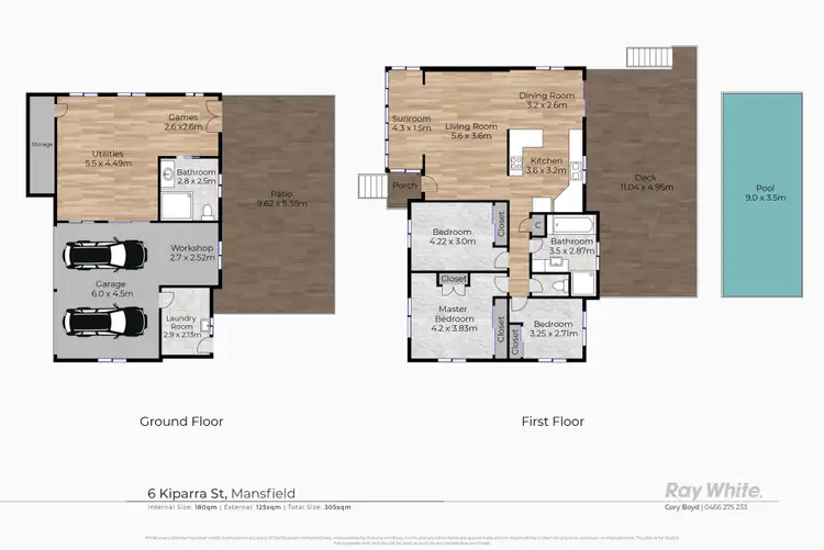 Floorplan of Homely house listing, 6 Kiparra Street, Mansfield QLD 4122