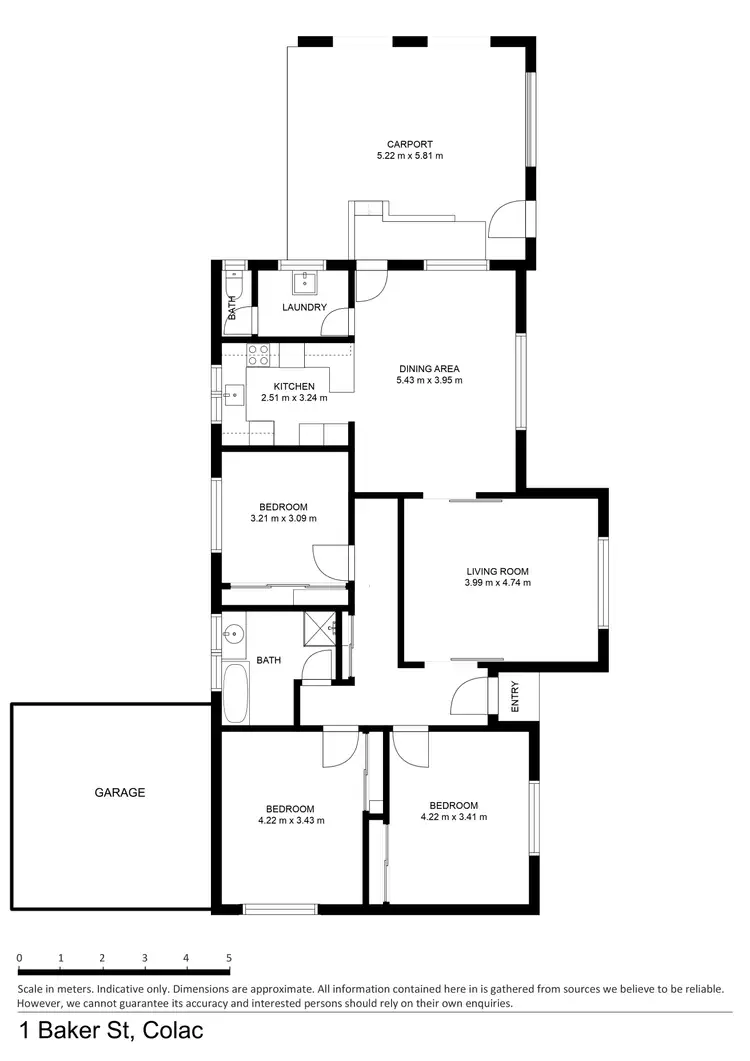 Floorplan of Homely house listing, 6/21 Baker Street, Colac VIC 3250
