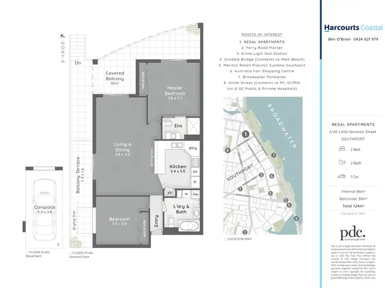 Floorplan of Homely unit listing, 2/40 Little Norman Street, Southport QLD 4215