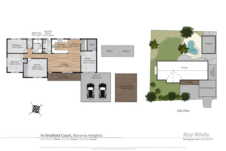 Floorplan of Homely house listing, 14 Shelford Court, Boronia Heights QLD 4124