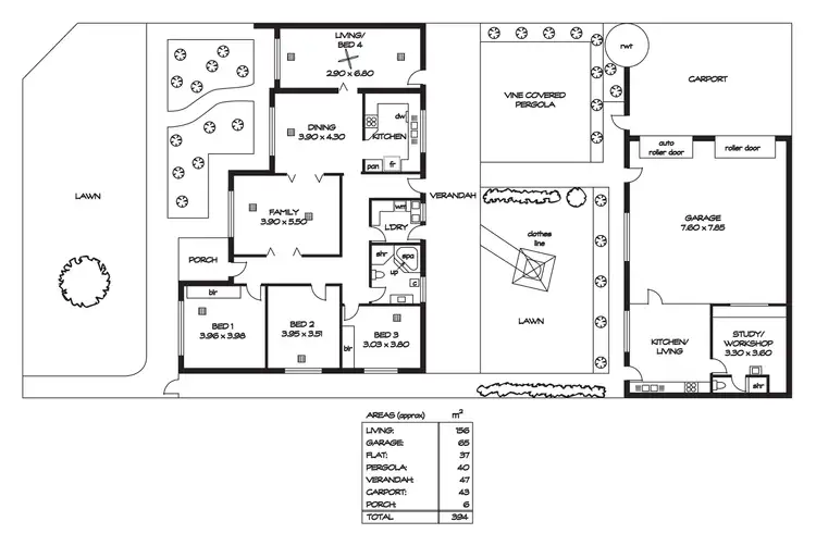 Floorplan of Homely house listing, 34 Pauls Drive, Valley View SA 5093