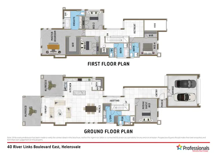 Floorplan of Homely house listing, 40 River Links Boulevard East, Helensvale QLD 4212