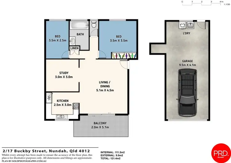 Floorplan of Homely unit listing, 2/17 BUCKBY STREET, Nundah QLD 4012