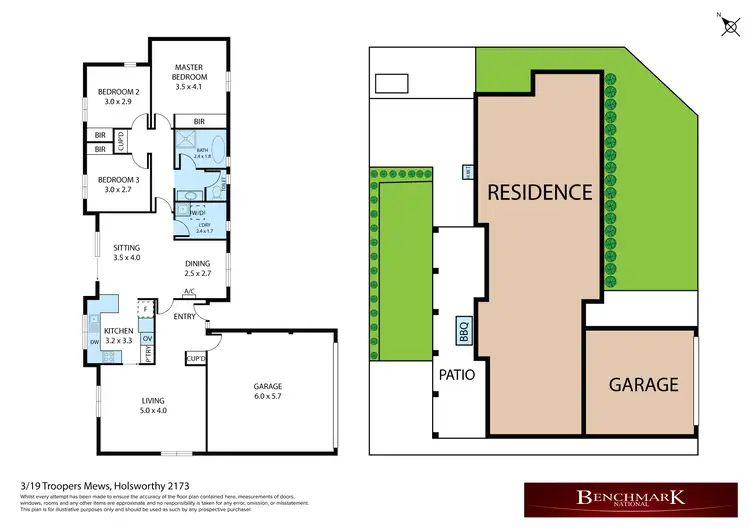 Floorplan of Homely house listing, 3/19 Troopers Mews, Holsworthy NSW 2173