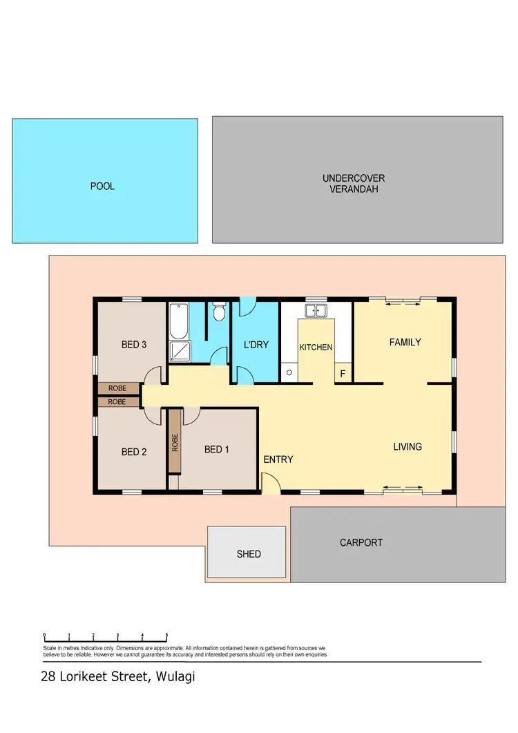 Floorplan of Homely house listing, 28 Lorikeet Street, Wulagi NT 812